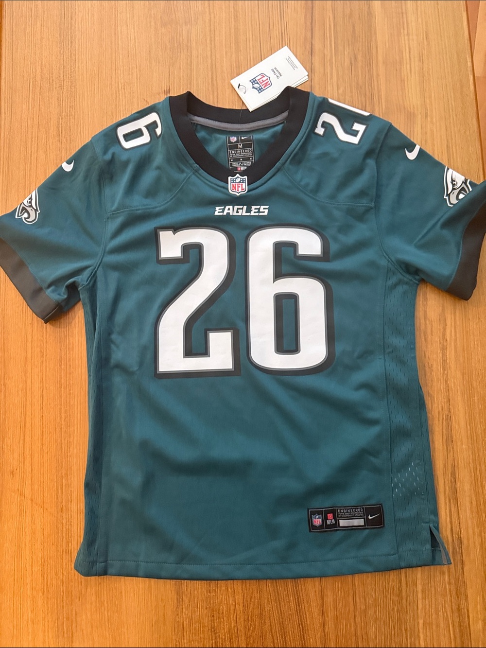 Saquon Barkley Green Game Jersey, size Youth Medium — NWT